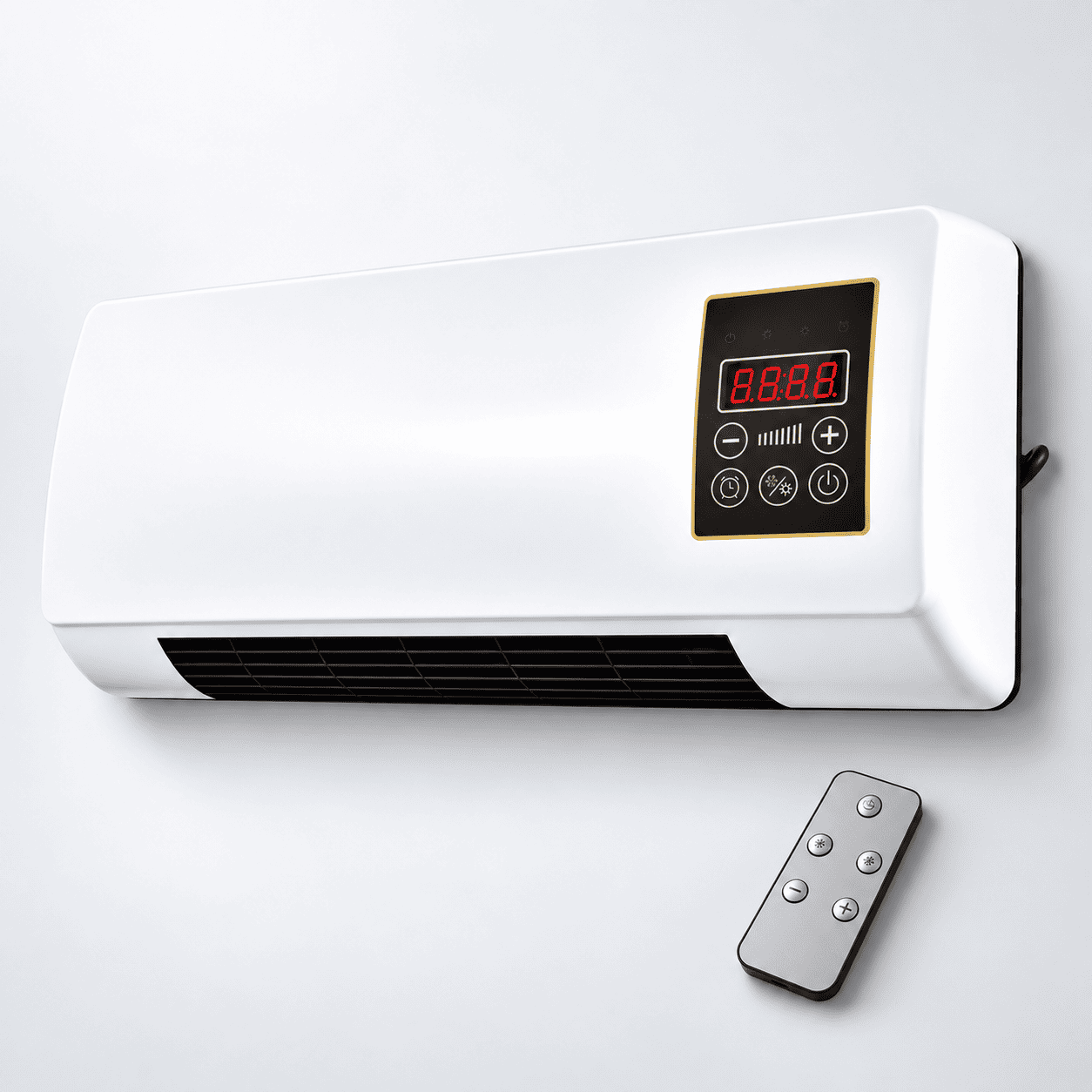 Nástěnný teplovzdušný ventilátor s dálkovým ovladačem
